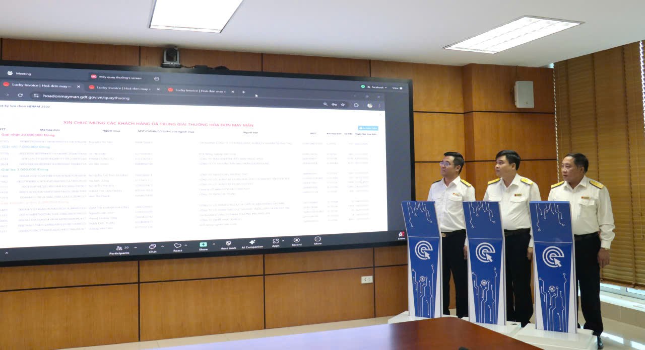 Thuế tỉnh Phú Thọ tìm ra 96 hộ, cá nhân trúng thưởng 