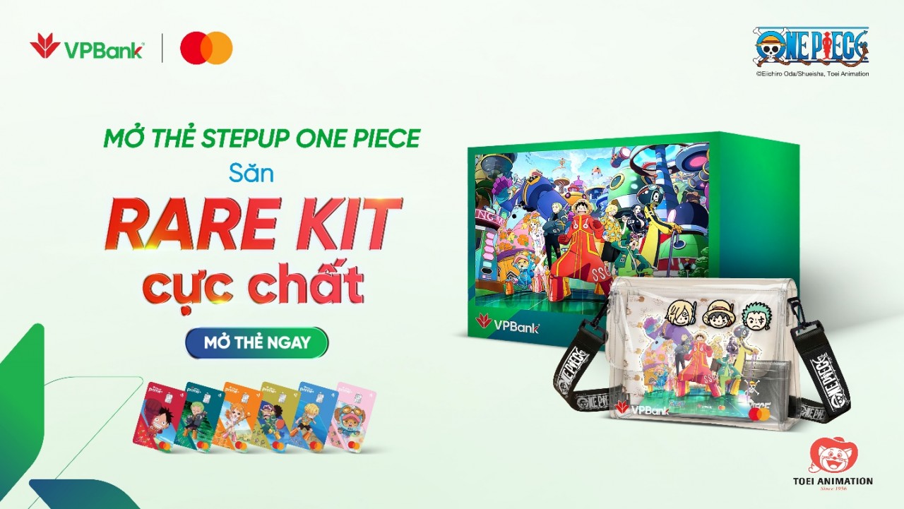 VPBank cá nhân hóa trải nghiệm fan anime với thẻ One Piece