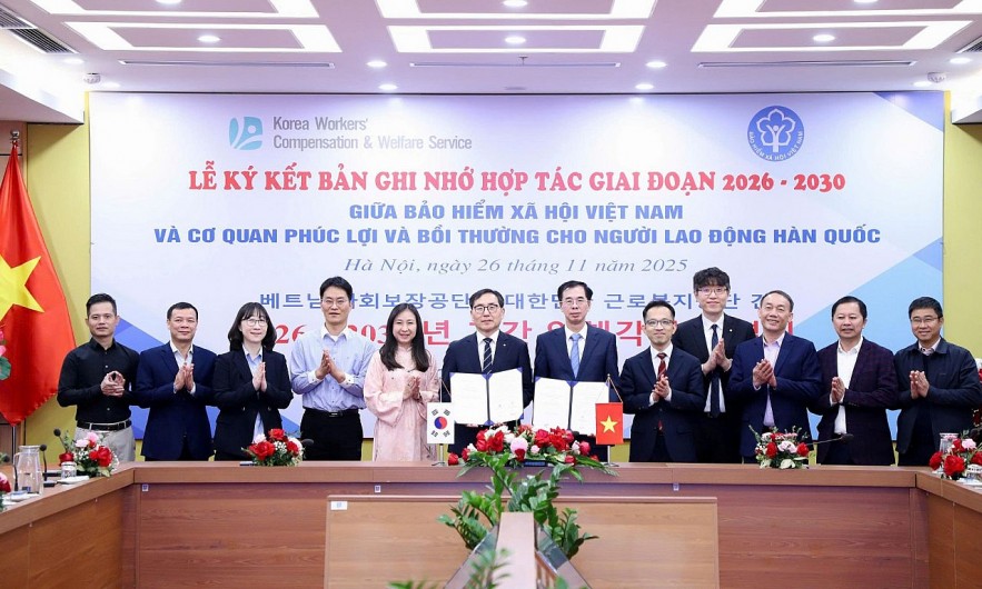 Việt Nam - Hàn Quốc tăng cường hợp tác chuyển đổi số, ứng dụng AI trong lĩnh vực bảo hiểm xã hội