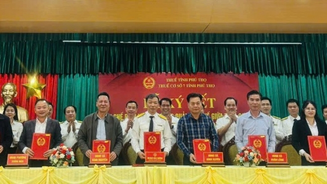 thue co so 7 tinh phu tho ky ket quy che phoi hop quan ly thue voi cac xa phuong