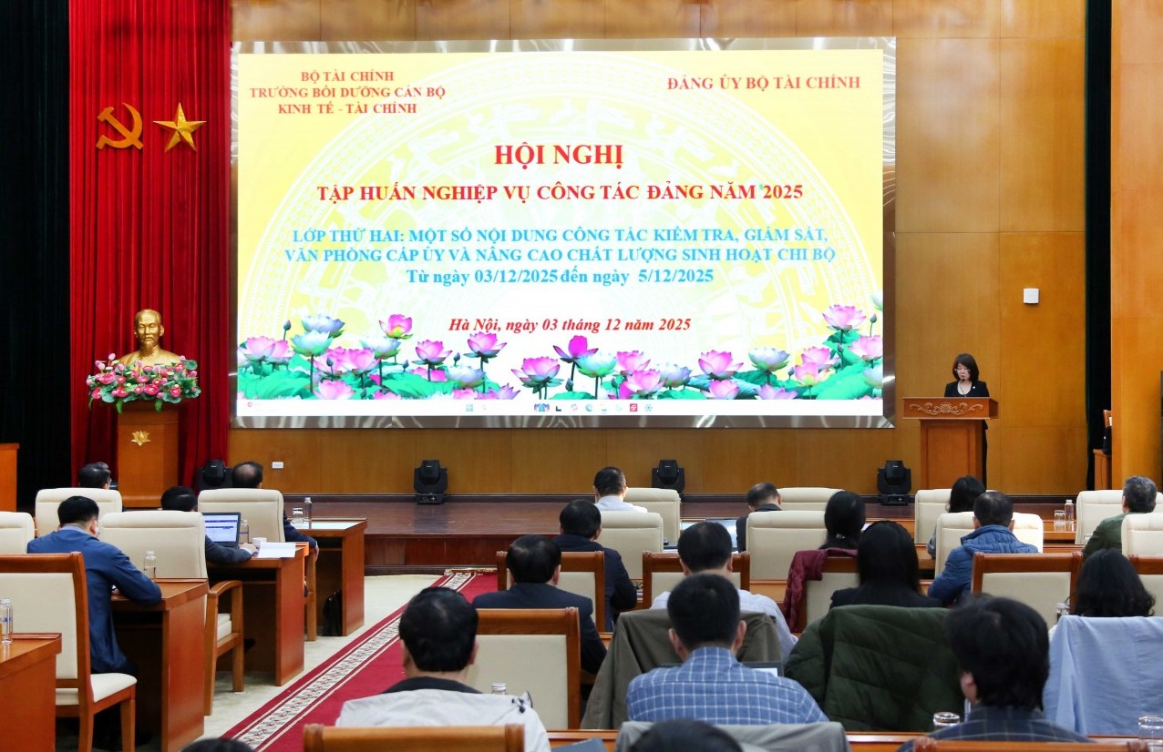 dang uy bo tai chinh tap huan nghiep vu kiem tra giam sat van phong cap uy va nang cao chat luong sinh hoat chi bo