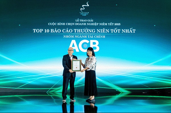 acb duoc vinh danh top 10 bao cao thuong nien tot nhat trong nhom nganh tai chinh