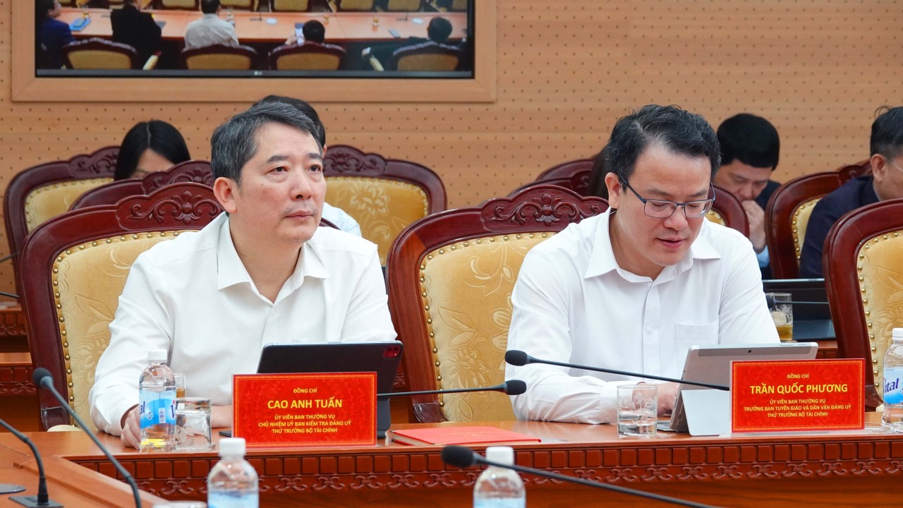 Đảng ủy Bộ Tài chính quán triệt, triển khai thực hiện Nghị quyết Đại hội đại biểu Đảng bộ Chính phủ lần thứ I Đảng ủy Bộ Tài chính quán triệt, triển khai thực hiện Nghị quyết Đại hội đại biểu Đảng bộ Chính phủ lần thứ I