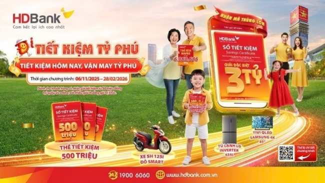 tiet kiem ty phu hdbank voi giai thuong dac biet len den 3 ty dong