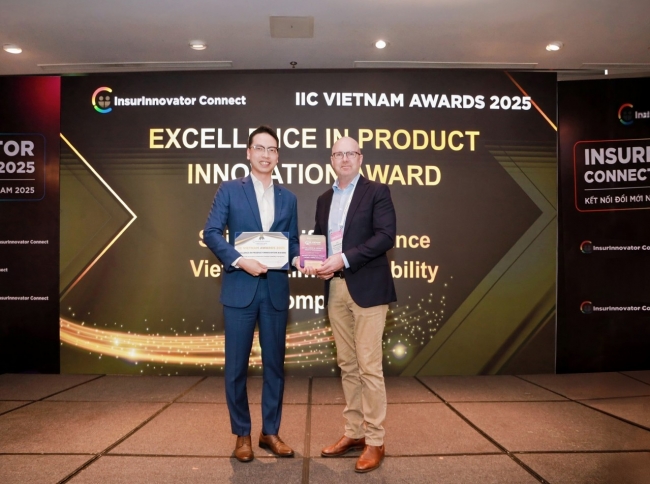 shinhan life viet nam nhan giai thuong excellence in product innovation award