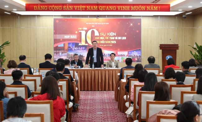 Bình chọn 10 sự kiện văn hóa, thể thao và du lịch tiêu biểu năm 2025