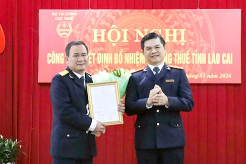 Ông Nguyễn Hữu Trường được bổ nhiệm giữ chức Trưởng Thuế tỉnh Lào Cai