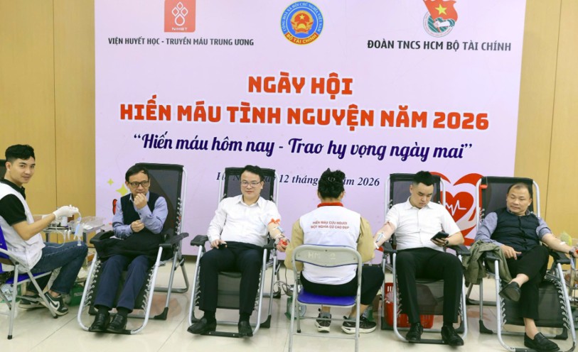 Tuổi trẻ ngành Tài chính chung tay hiến máu vì cộng đồng năm 2026