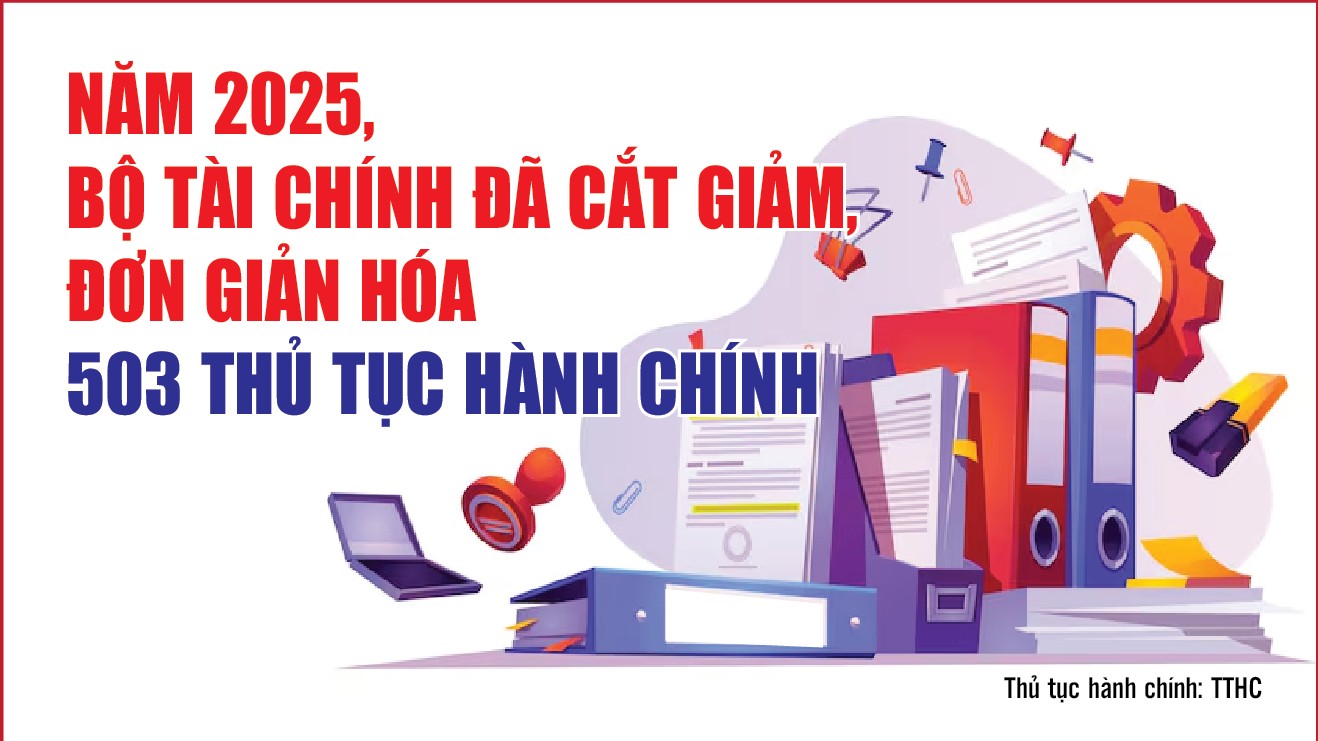 infographics bo tai chinh da cat giam don gian hoa 503 thu tuc hanh chinh trong nam 2025