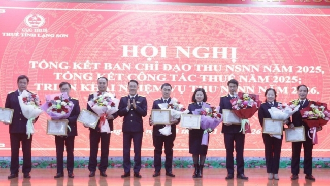 Thuế tỉnh Lạng Sơn thu nội địa năm 2025 vượt cao so với dự toán