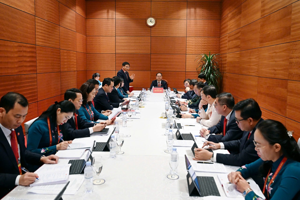 Chiều 20/1, các đại biểu thảo luận về các văn kiện Đại hội Đảng XIV