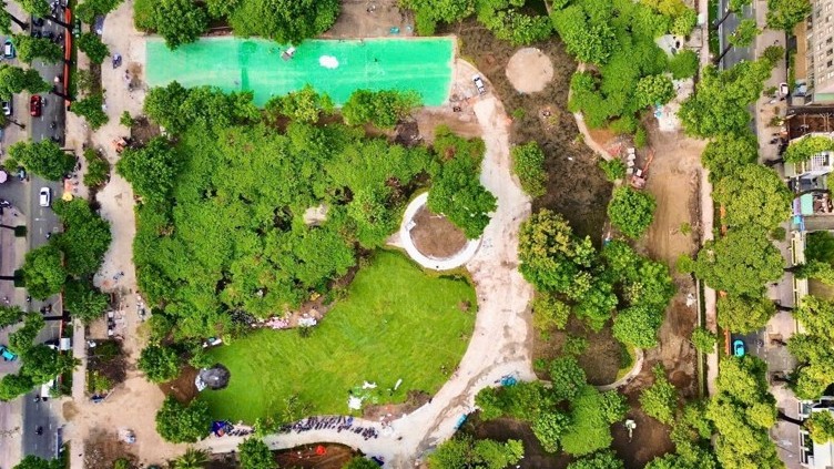 Phát Đạt hoàn tất công trình cảnh quan Nhà thi đấu Phan Đình Phùng sớm hơn dự kiến 2 tuần