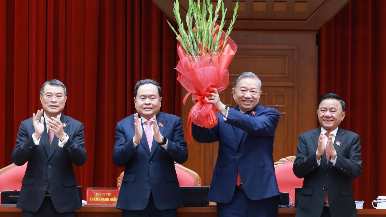 Thống nhất tuyệt đối bầu đồng chí Tô Lâm tiếp tục giữ chức Tổng Bí thư Ban Chấp hành Trung ương Đảng khoá XIV