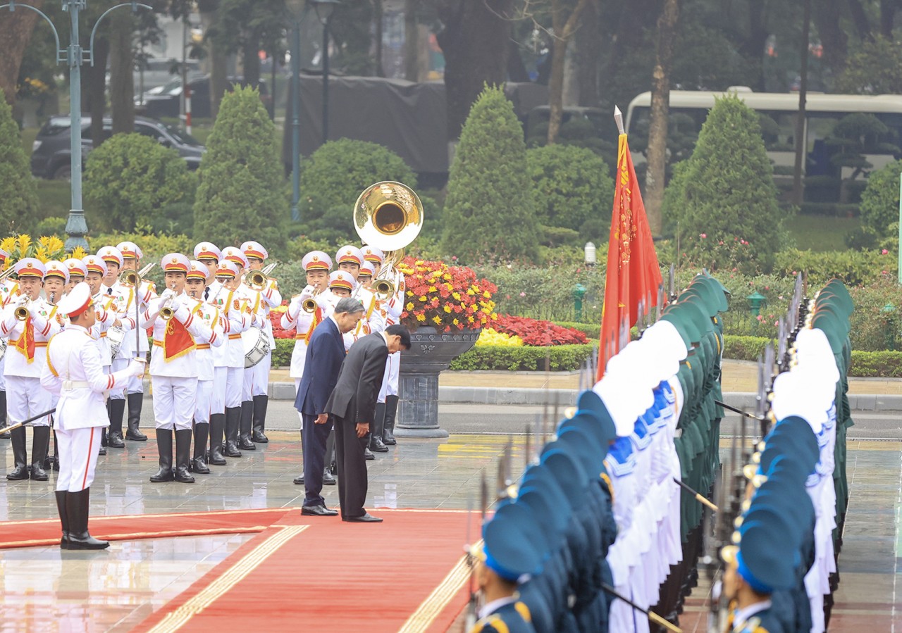 Tổng Bí thư Tô Lâm chủ trì Lễ đón Tổng Bí thư, Chủ tịch nước Lào Thongloun Sisoulith