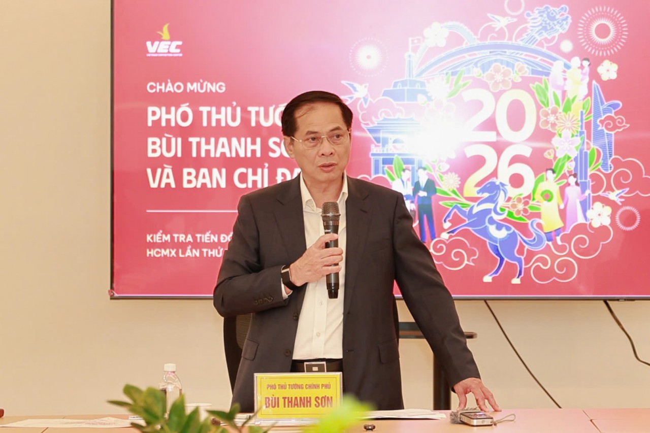 Phó Thủ tướng Bùi Thanh Sơn kiểm tra tiến độ Hội chợ Mùa Xuân 2026