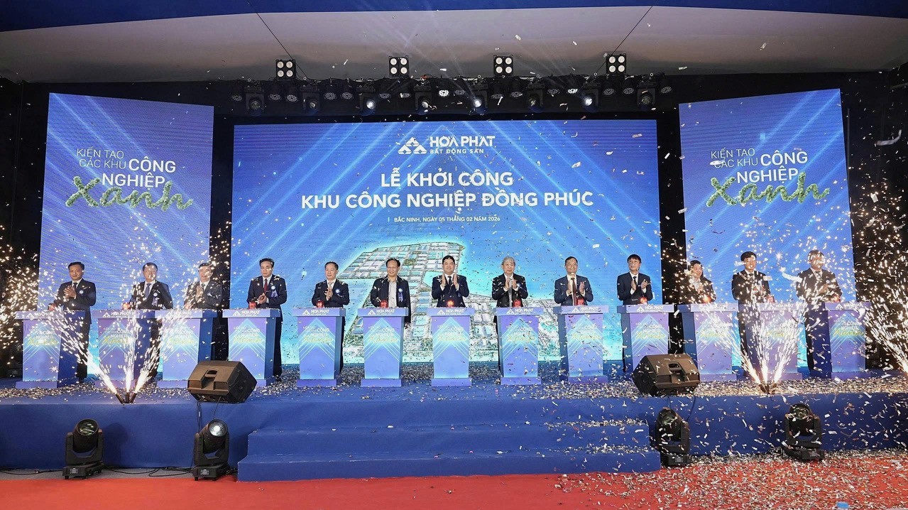 Hòa Phát khởi công dự án Khu công nghiệp Đồng Phúc quy mô gần 355 ha tại Bắc Ninh