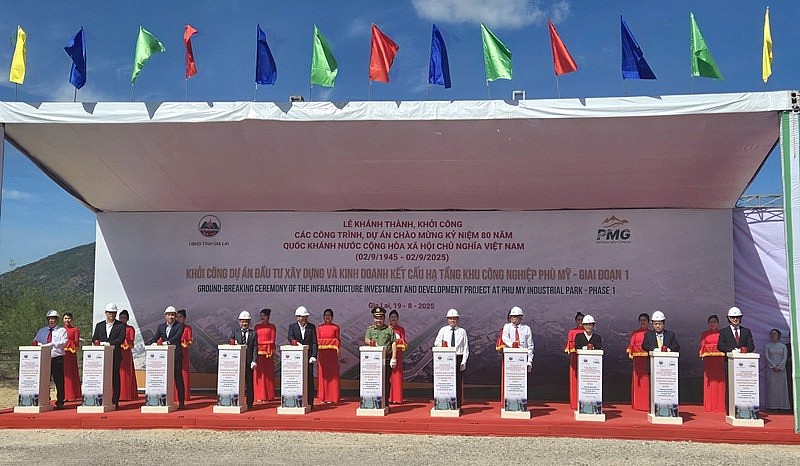 Dự án Khu công nghiệp Phù Mỹ, một trong 2 dự án hạ tầng khu công nghiệp được khởi công trong năm 2025.
