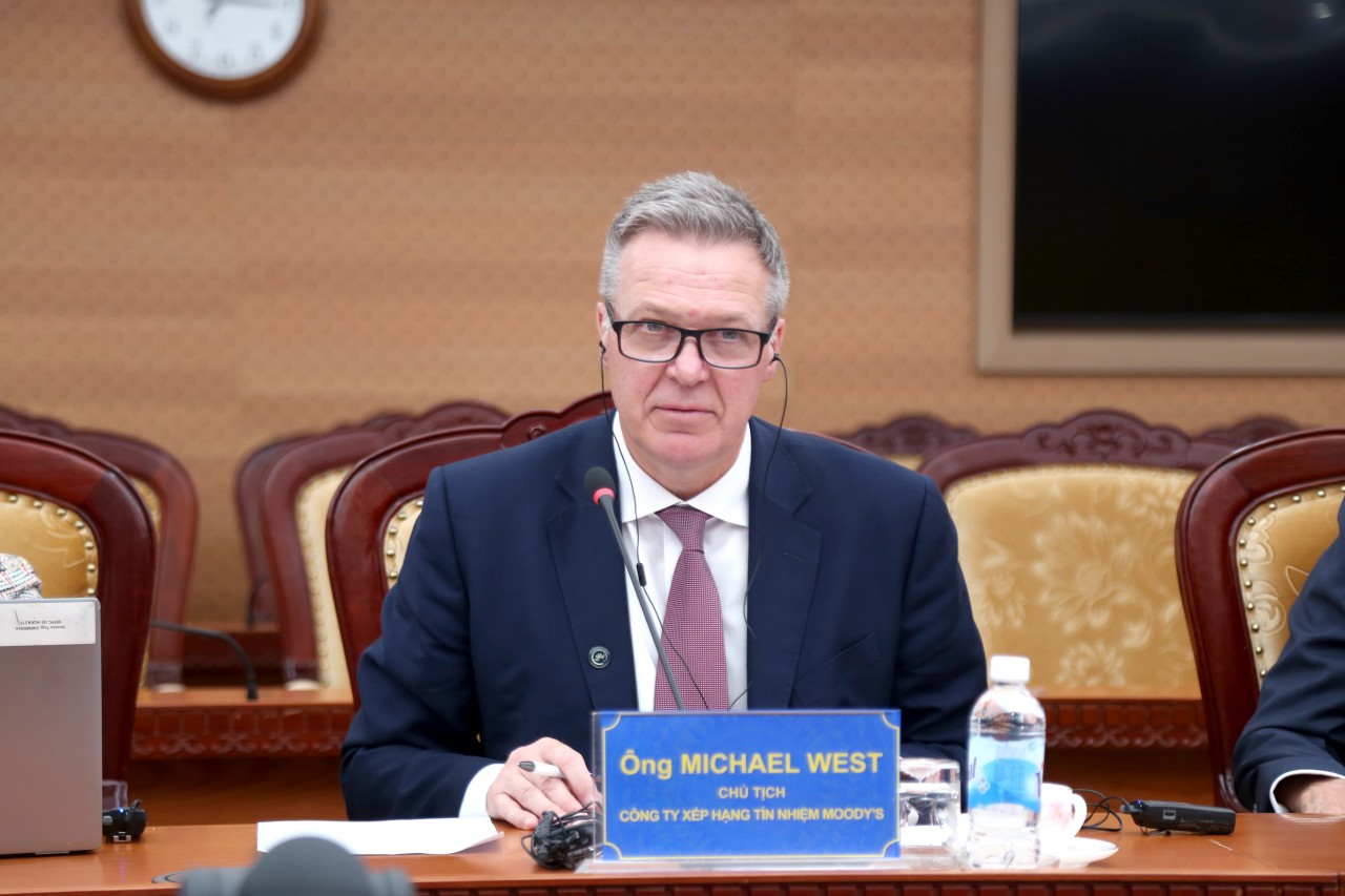Bộ trưởng Nguyễn Văn Thắng tiếp Chủ tịch Moody’s Ratings Michael West