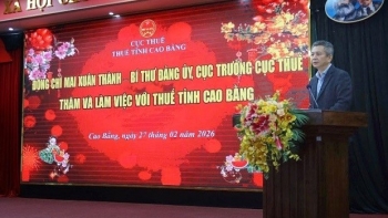 Đoàn công tác Cục Thuế làm việc với Thuế tỉnh Cao Bằng về tình hình thu ngân sách trên địa bàn tỉnh