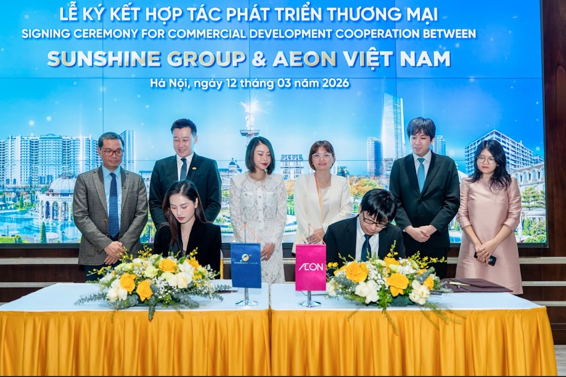 Sunshine Group ký kết hợp tác phát triển thương mại với AEON Việt Nam Sunshine Group ký kết hợp tác phát triển thương mại với AEON Việt Nam