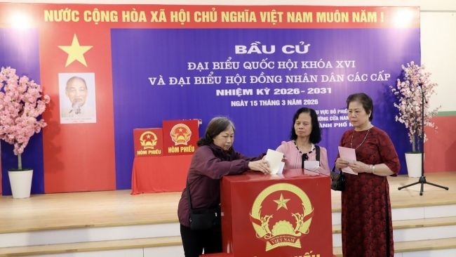 Đến 9 giờ ngày 15/3, nhiều địa phương có tỷ lệ cử tri đi bầu cao