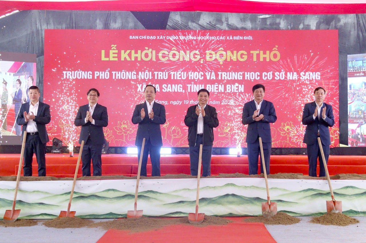 Khởi công xây dựng Trường Phổ thông nội trú liên cấp xã Na Sang, tỉnh Điện Biên