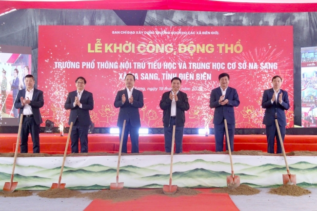 Khởi công xây dựng Trường Phổ thông nội trú liên cấp xã Na Sang, tỉnh Điện Biên
