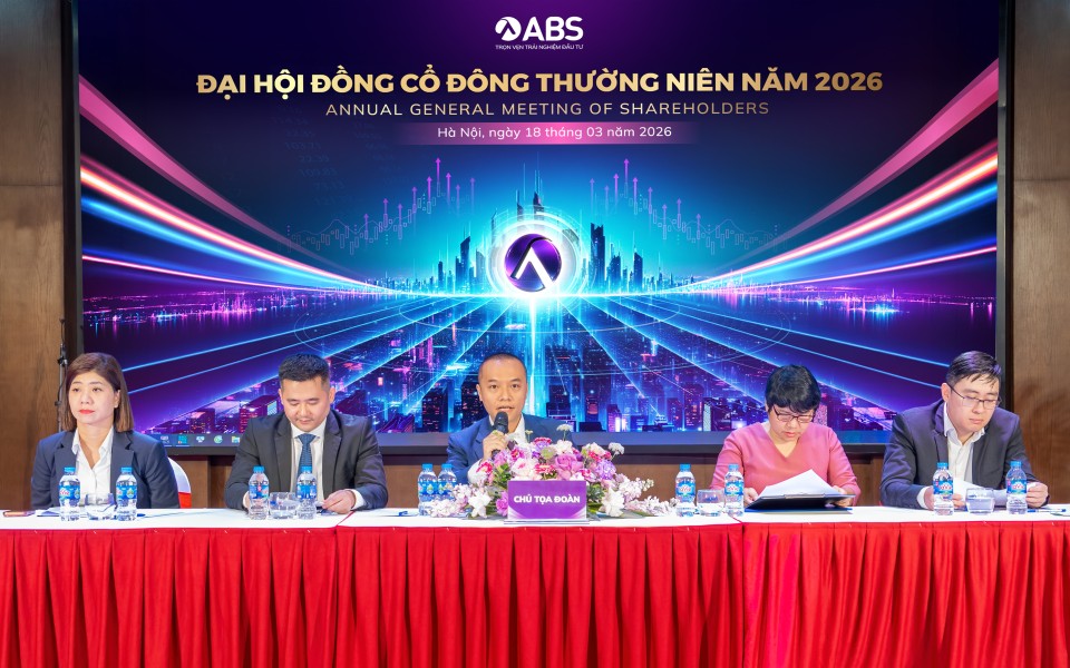 Đại hội cổ đông Chứng khoán An Bình (ABS) thông qua kế hoạch tăng vốn hơn 3.000 tỷ đồng