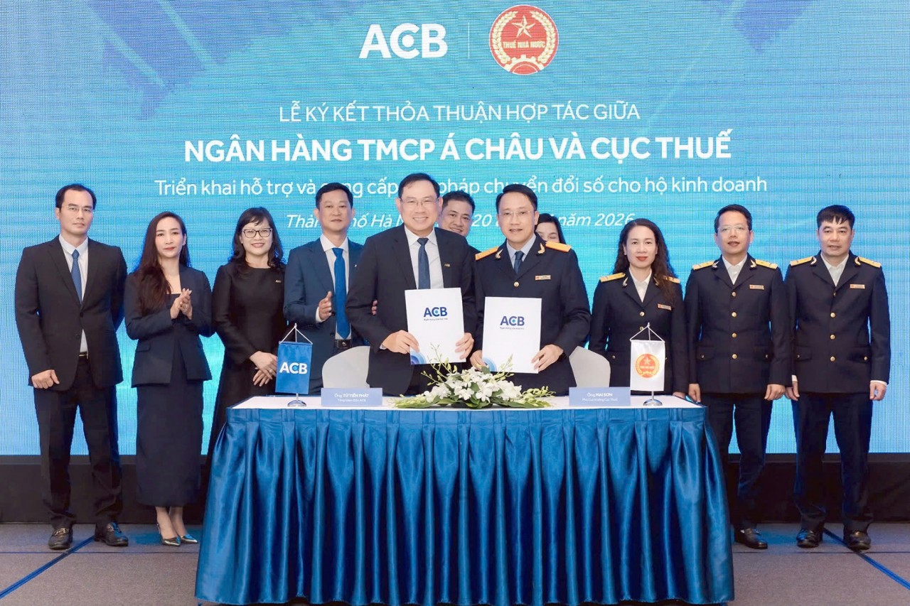 Cục Thuế hợp tác cùng Ngân hàng ACB đồng hành hỗ trợ hộ kinh doanh khai thuế