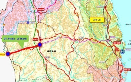 Gia Lai: Doanh nghiệp đề xuất dự án cao tốc nối Pleiku với Cửa khẩu Lệ Thanh