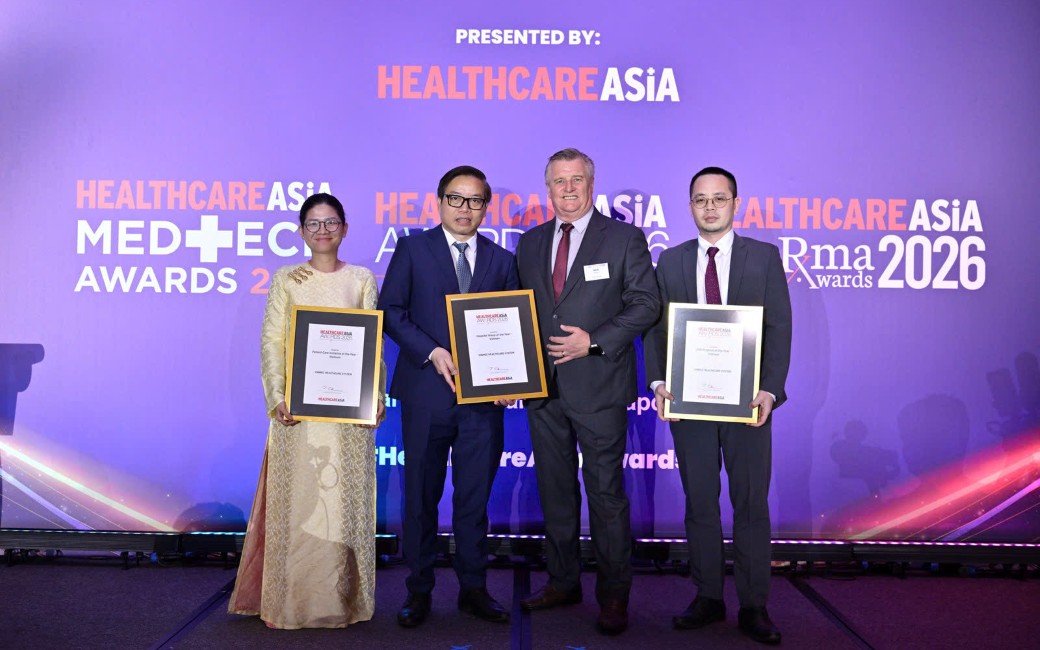 Vinmec thắng lớn tại Healthcare Asia Awards 2026, khẳng định vị thế y tế Việt trên bản đồ khu vực