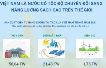 Việt Nam là nước có tốc độ chuyển đổi sang năng lượng sạch cao trên thế giới