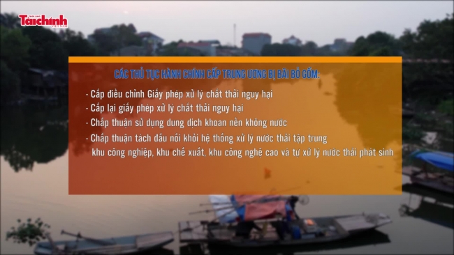 Bãi bỏ nhiều thủ tục hành chính trong lĩnh vực môi trường