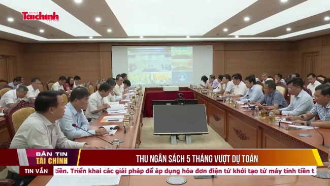 Thu ngân sách 5 tháng vượt dự toán