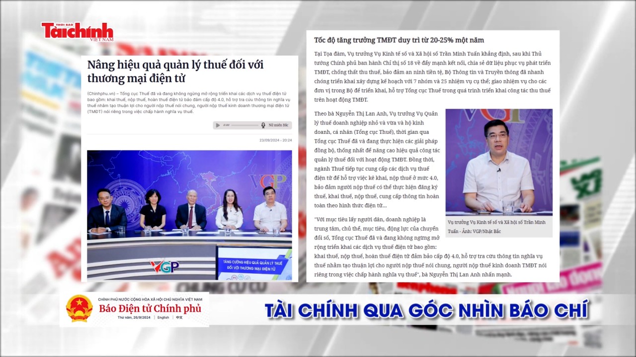 Tài chính qua góc nhìn báo chí tuần từ 23-29/9/2024